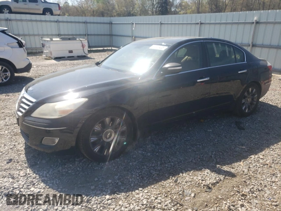 2009 Hyundai Genesis with VIN KMHGC46E69U041086, listed as a Copart auction lot 51020435 with 128,764 mi miles and Salvage Title. Bid and sale history available at DreamBid. Image 1.