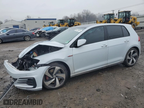 2018 Volkswagen Golf GTI S with VIN 3VW447AUXJM277279, listed as a Copart auction lot 48710874 with 48,106 mi miles. Bid and sale history available at carsss.com. Image 1.