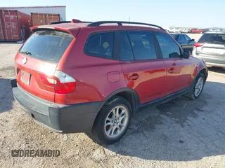 2005 BMW X3 2.5i with VIN WBXPA73495WC50768, listed as a IAAI auction lot 41574034 with 192,627 mi miles. Bid and sale history available at carsss.com. Image 4.