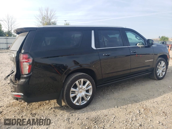 2022 Chevrolet Suburban High Country with VIN 1GNSKGKL4NR149167, listed as a Copart auction lot 70810774 with 54,817 mi miles and Salvage Title. Bid and sale history available at DreamBid. Image 3.