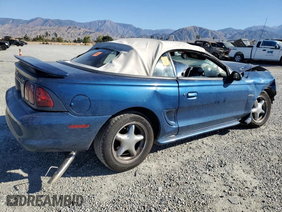 1998 Ford Mustang GT with VIN 1FAFP45X2WF107243, listed as a Copart auction lot 46116355 with 87,830 mi miles and Salvage Title. Bid and sale history available at carsss.com. Image 3.