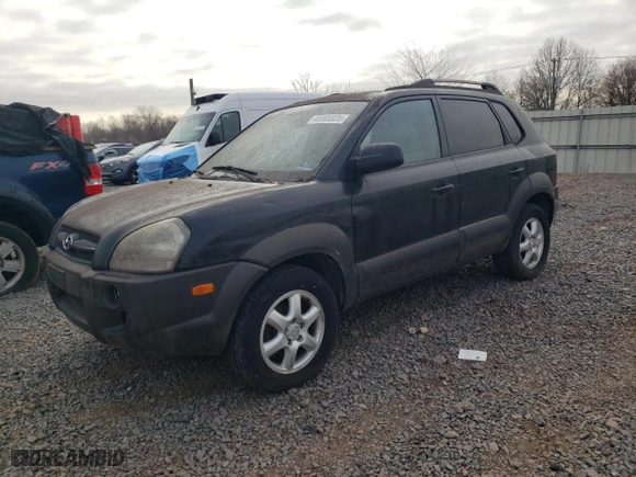 2005 Hyundai Tucson GLS with VIN KM8JN72D55U046949, listed as a Copart auction lot 48985525 with 103,208 mi miles and Clean Title. Bid and sale history available at carsss.com. Image 1.