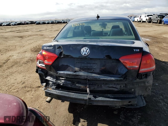 2015 Volkswagen Passat S with VIN 1VWAT7A30FC103615, listed as a Copart auction lot 47098615 with 165,464 mi miles and Salvage title. Bid and sale history available at DreamBid. Image 6.