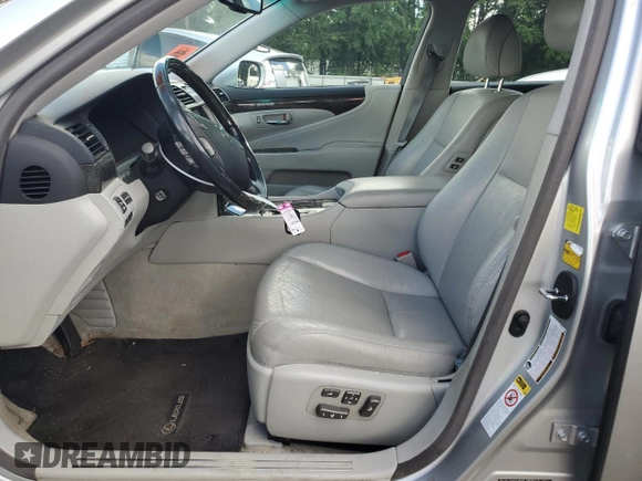 2011 Lexus LS 460 with VIN JTHBL5EF6B5105009, listed as a Copart auction lot 56377035 with 99,513 mi miles and Salvage title. Bid and sale history available at DreamBid. Image 7.