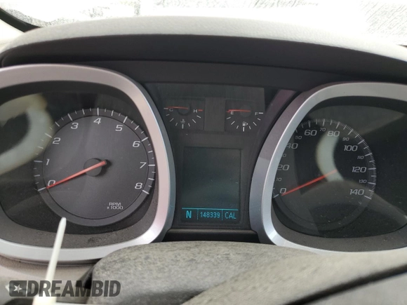 2011 Chevrolet Equinox 1LT with VIN 2GNALDEC6B1260617, listed as a Copart auction lot 50735655 with 148,339 mi miles and Salvage Title. Bid and sale history available at DreamBid. Image 9.