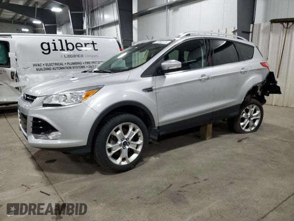 2016 Ford Escape Titanium with VIN 1FMCU9J95GUC27654, listed as a Copart auction lot 51950575 with 101,220 mi miles and Salvage Title. Bid and sale history available at carsss.com. Image 1.