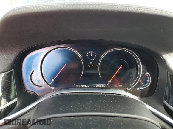 2018 BMW 7 Series 740i with VIN WBA7E2C59JB216290, listed as a Copart auction lot 89082215 with 56,020 mi miles and Salvage Title. Bid and sale history available at carsss.com. Image 9.