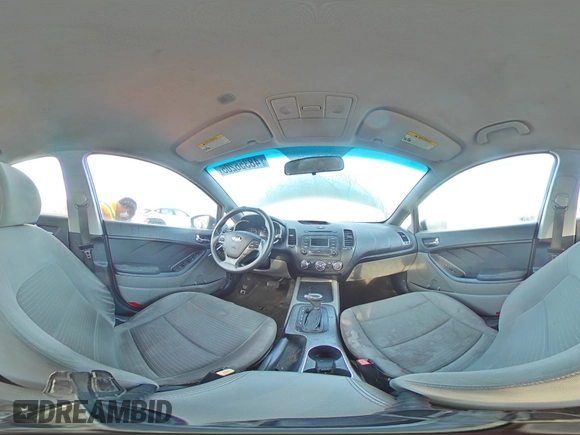 2015 Kia Forte LX with VIN KNAFX4A66F5415574, listed as a Copart auction lot 48356205 with 130,505 mi miles and Salvage Title. Bid and sale history available at carsss.com. Image 14.
