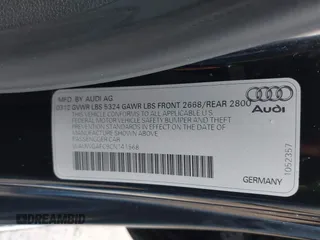 2012 Audi A7 Prestige with VIN WAUWGAFC9CN141568, listed as a IAAI auction lot 41912023 with 156,176 mi miles and . Bid and sale history available at DreamBid. Image 9.
