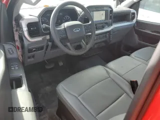 2023 Ford F-150 XL with VIN 1FTMF1C57PKF05268, listed as a Copart auction lot 77541224 with 17,906 mi miles and Salvage Title. Bid and sale history available at carsss.com. Image 8.