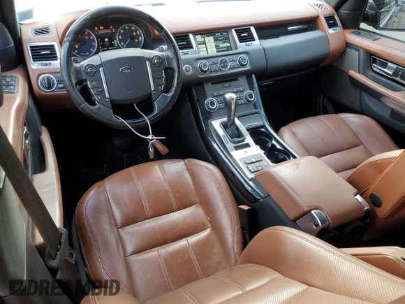 2012 Land Rover Range Rover Sport SC with VIN SALSH2E40CA741443, listed as a Copart auction lot 85862434 with 108,659 mi miles and Salvage Title. Bid and sale history available at carsss.com. Image 8.