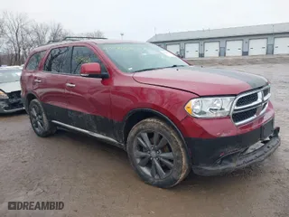 2013 Dodge Durango Crew with VIN 1C4RDJDG9DC680820, listed as a IAAI auction lot 41454663 with 136,690 mi miles. Bid and sale history available at carsss.com. Image 1.