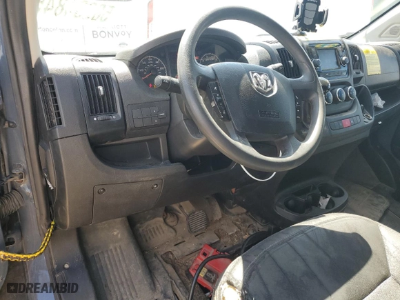 2019 Ram ProMaster Cargo Van with VIN 3C6URVJG7KE558204, listed as a Copart auction lot 50204845 with 134,694 mi miles and Clean Title. Bid and sale history available at carsss.com. Image 8.