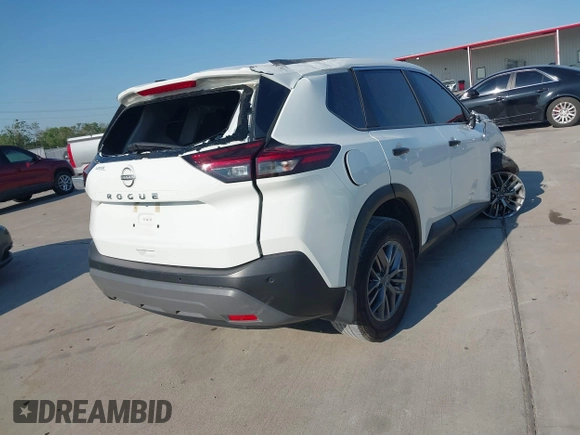 2023 Nissan Rogue S with VIN 5N1BT3AAXPC808420, listed as a IAAI auction lot 40568377 with 35,954 mi miles. Bid and sale history available at carsss.com. Image 4.