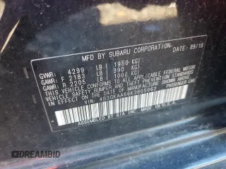 2019 Subaru Impreza with VIN 4S3GKAA66K3605062, listed as a Copart auction lot 55944255 with 72,092 mi miles and Salvage title. Bid and sale history available at DreamBid. Image 13.