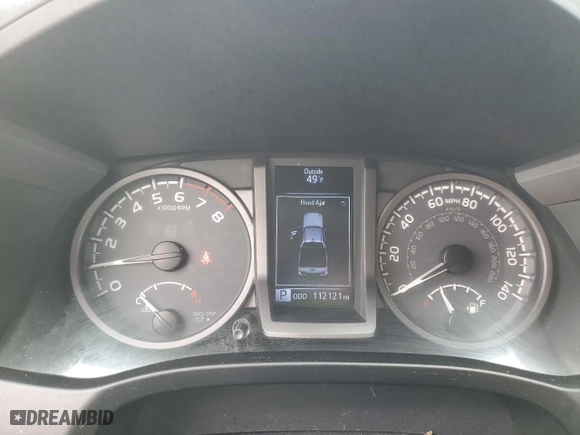 2017 Toyota Tacoma SR5 with VIN 3TMCZ5AN2HM106646, listed as a Copart auction lot 51090235 with 112,121 mi miles and Salvage Title. Bid and sale history available at carsss.com. Image 9.