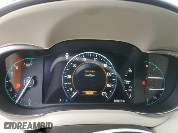 2015 Buick LaCrosse Premium I with VIN 1G4GD5G3XFF275165, listed as a Copart auction lot 59569825 with 85,032 mi miles and Salvage title. Bid and sale history available at DreamBid. Image 9.