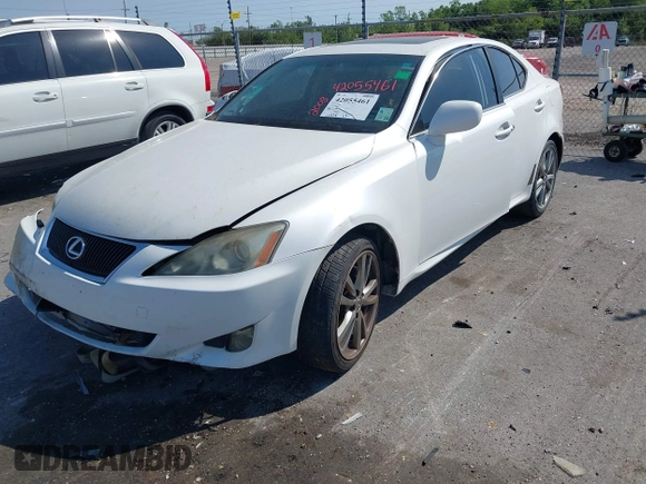 2008 Lexus IS 250 with VIN JTHBK262785083348, listed as a IAAI auction lot 42055461 with Not Provided miles. Bid and sale history available at carsss.com. Image 2.
