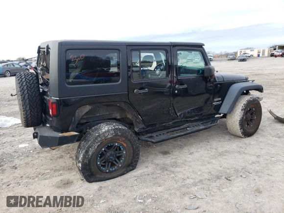 2016 Jeep Wrangler Unlimited Sport with VIN 1C4BJWDG4GL144417, listed as a Copart auction lot 45566405 with 135,865 mi miles and Salvage title. Bid and sale history available at DreamBid. Image 3.