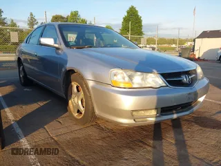 2003 Acura TL with VIN 19UUA56663A059027, listed as a IAAI auction lot 42139458 with 165,086 mi miles. Bid and sale history available at carsss.com. Image 1.