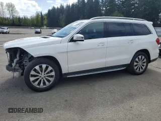 2017 Mercedes-Benz GLS with VIN 4JGDF6EEXHA790402, listed as a Copart auction lot 52996465 with 81,801 mi miles and Salvage Title. Bid and sale history available at carsss.com. Image 1.