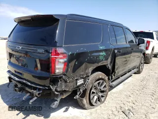 2022 Chevrolet Suburban Z71 with VIN 1GNSKDKD4NR356570, listed as a Copart auction lot 45645683 with 14,983 mi miles and . Bid and sale history available at DreamBid. Image 3.