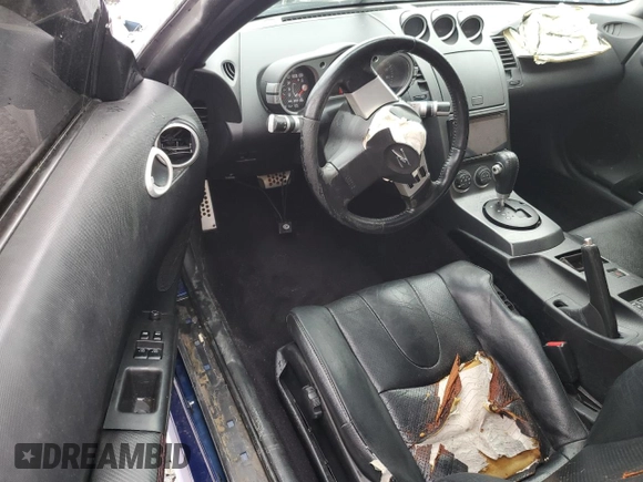 2003 Nissan 350Z Touring with VIN JN1AZ34EX3T015693, listed as a Copart auction lot 51972265 with 0 mi miles and Salvage Title. Bid and sale history available at carsss.com. Image 8.