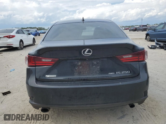 2015 Lexus IS 250 with VIN JTHCF1D23F5020590, listed as a Copart auction lot 56098965 with 164,889 mi miles and Salvage title. Bid and sale history available at DreamBid. Image 6.