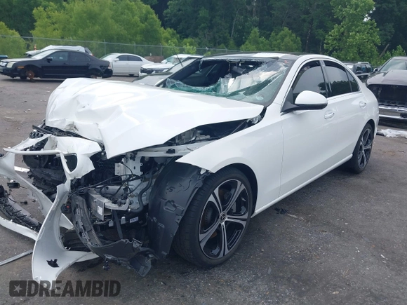 2024 Mercedes-Benz C 300 with VIN W1KAF4GB8RR164807, listed as a IAAI auction lot 42347990 with Not provided miles and . Bid and sale history available at DreamBid. Image 18.