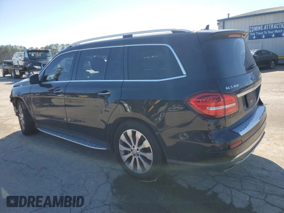2017 Mercedes-Benz GLS 450 with VIN 4JGDF6EE3HA883469, listed as a Copart auction lot 46098445 with 136,804 mi miles and Salvage Title. Bid and sale history available at DreamBid. Image 2.
