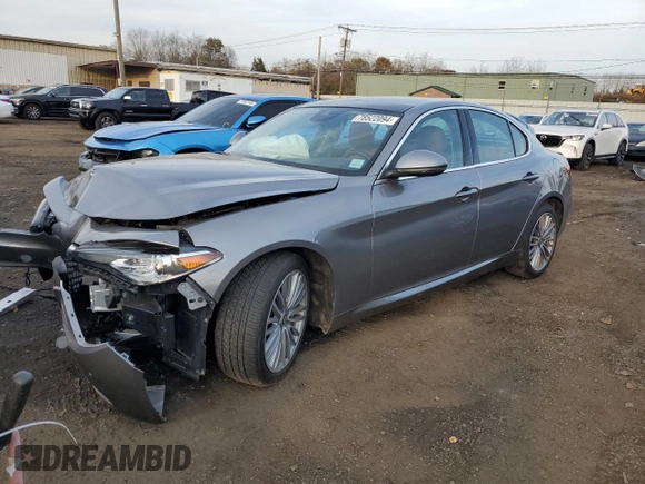 2019 Alfa Romeo Giulia Ti Sport with VIN ZARFANBN9K7612582, listed as a Copart auction lot 78522094 with 0 mi miles and Salvage Title. Bid and sale history available at carsss.com. Image 1.