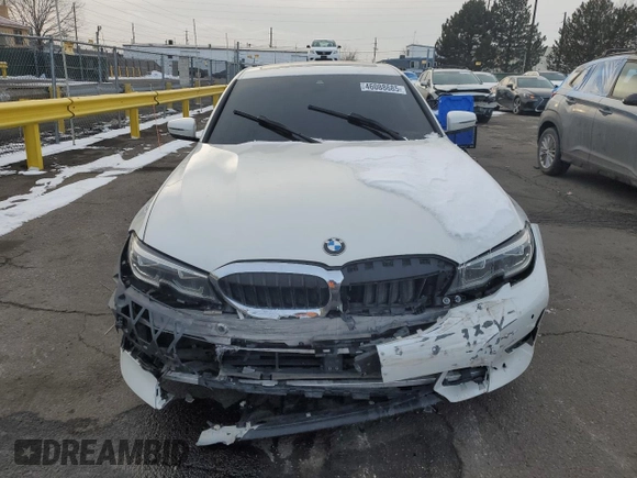 2019 BMW 3 Series 330i xDrive with VIN WBA5R7C59KAJ81119, listed as a Copart auction lot 46088685 with 54,045 mi miles and Salvage Title. Bid and sale history available at carsss.com. Image 5.