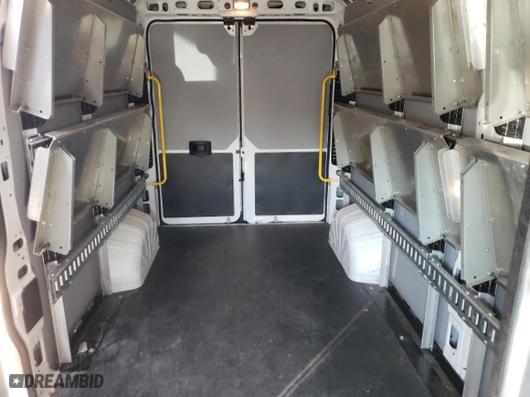 2023 Ram ProMaster Cargo Van with VIN 3C6LRVDGXPE541878, listed as a Copart auction lot 47616104 with 16,267 mi miles and Salvage Title. Bid and sale history available at carsss.com. Image 10.