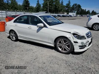 2012 Mercedes-Benz C 300 Sport with VIN WDDGF8BB1CA713617, listed as a Copart auction lot 58546755 with 146,404 mi miles and Salvage title. Bid and sale history available at DreamBid. Image 4.