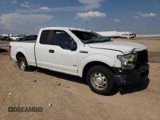 2017 Ford F-150 XL with VIN 1FTEX1CP7HFA22392, listed as a Copart auction lot 57282094 with 160,721 mi miles and Salvage Title. Bid and sale history available at carsss.com. Image 4.