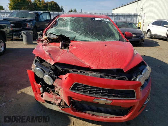 2016 Chevrolet Sonic LT with VIN 1G1JC6SBXG4155762, listed as a Copart auction lot 76995744 with 116,254 mi miles and Salvage Title. Bid and sale history available at carsss.com. Image 5.