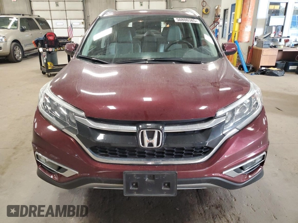 2015 Honda CR-V EX-L with VIN 5J6RM4H77FL017965, listed as a Copart auction lot 50800385 with 93,044 mi miles and Salvage Title. Bid and sale history available at carsss.com. Image 5.