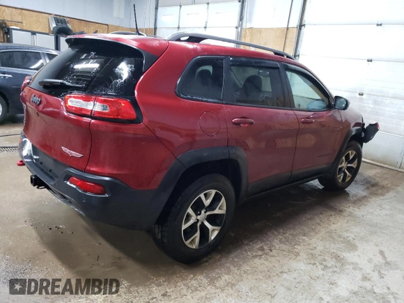 2017 Jeep Cherokee Trailhawk z VIN 1C4PJMBS7HW524644, wystawiony jako Copart lot #54374875 z przebiegiem 166 138 mil mil oraz Czysty tytuł • Clean title. Historia ofert i sprzedaży dostępna na DreamBid. Obrazek 3.