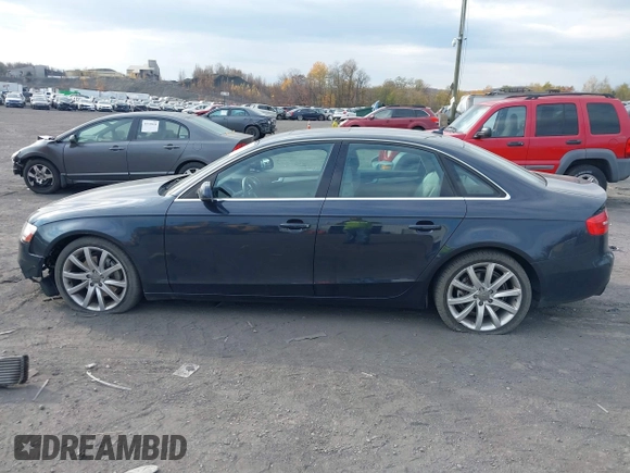 2013 Audi A4 Premium Plus with VIN WAUFFAFL2DN034768, listed as a IAAI auction lot 40727577 with 215,069 mi miles. Bid and sale history available at carsss.com. Image 14.