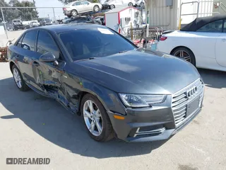 2018 Audi A4 Premium with VIN WAUKMAF41JA228059, listed as a IAAI auction lot 40058452 with 77,776 mi miles. Bid and sale history available at carsss.com. Image 1.