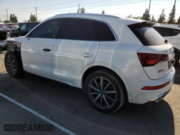 2022 Audi SQ5 Premium with VIN WA1A4AFYXN2028485, listed as a Copart auction lot 69075494 with 24,526 mi miles and Salvage Title. Bid and sale history available at DreamBid. Image 2.