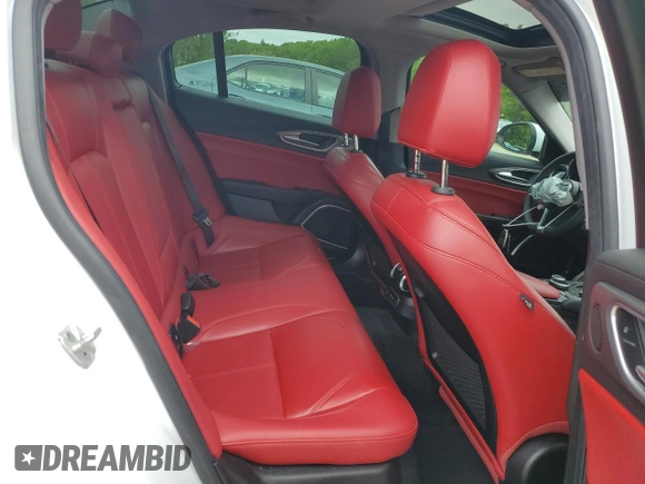 2019 Alfa Romeo Giulia Sport with VIN ZARFANAN6K7607194, listed as a Copart auction lot 57393415 with Not provided miles and Salvage title. Bid and sale history available at DreamBid. Image 10.