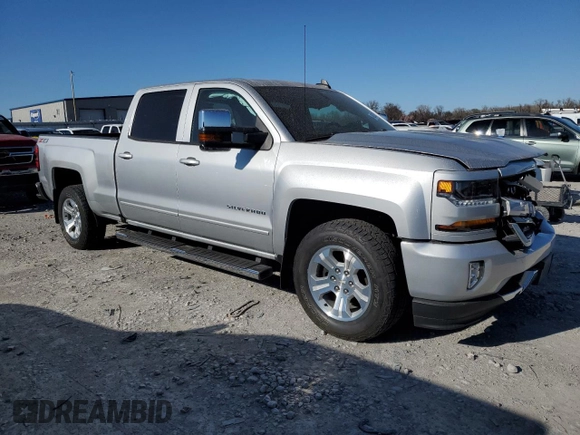 2018 Chevrolet Silverado 1500 LT with VIN 1GCUKREC3JF196971, listed as a Copart auction lot 49260235 with Not Provided miles and Salvage Title. Bid and sale history available at DreamBid. Image 4.