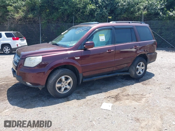 2007 Honda Pilot EX-L with VIN 2HKYF18527H510015, listed as a IAAI auction lot 42720416 with 155,685 mi miles and . Bid and sale history available at DreamBid. Image 2.