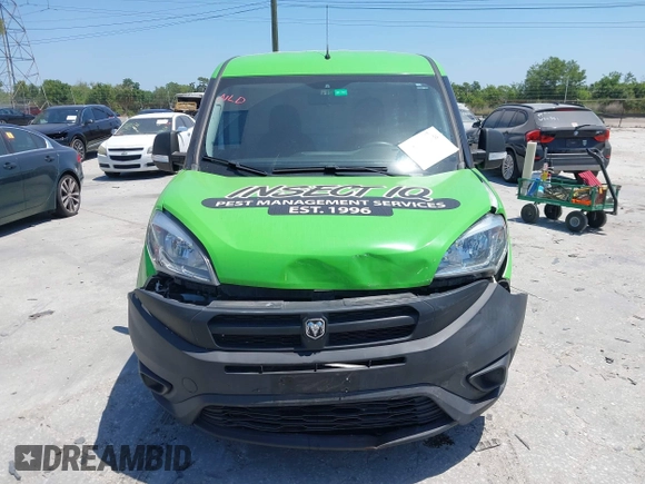 2018 Ram ProMaster City Cargo Tradesman with VIN ZFBERFAB3J6J50426, listed as a IAAI auction lot 42137488 with 59,631 mi miles and . Bid and sale history available at DreamBid. Image 12.