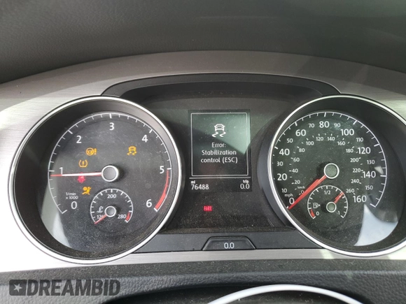 2015 Volkswagen Golf SportWagen TDI SE with VIN 3VWFA7AU6FM520479, listed as a Copart auction lot 49284544 with 76,488 mi miles. Bid and sale history available at carsss.com. Image 9.