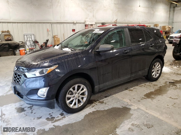 2020 Chevrolet Equinox LS with VIN 3GNAXSEV6LS502564, listed as a Copart auction lot 86289354 with 51,489 mi miles and Salvage Title. Bid and sale history available at carsss.com. Image 1.