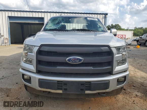 2017 Ford F-150 XL with VIN 1FTEW1EF6HKC22114, listed as a Copart auction lot 60992865 with 100,575 mi miles and Salvage title. Bid and sale history available at DreamBid. Image 5.