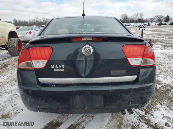 2010 Mercury Milan Premier with VIN 3MEHM0JA1AR625084, listed as a Copart auction lot 45512935 with 126,821 mi miles and Salvage Title. Bid and sale history available at carsss.com. Image 6.