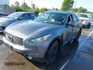 2017 Infiniti QX70 z VIN JN8CS1MW4HM410322, wystawiony jako IAAI lot #42285313 z przebiegiem 126 031 mil mil oraz . Historia ofert i sprzedaży dostępna na DreamBid. Obrazek 2.